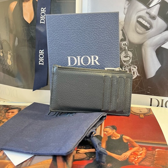 Auth DIOR Wallet • Cardholder Oblique Jacquard Canvas Authentic Christian Dior - Picture 8 of 8